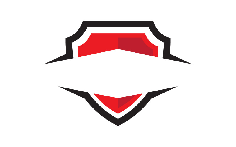 Szablon projektu ilustracji wektorowej logo Shield Security v.2