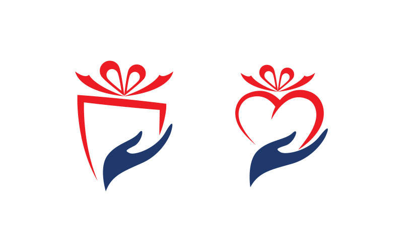 Logo d'icône de boutique de coffrets cadeaux, illustration vectorielle, conception v.6