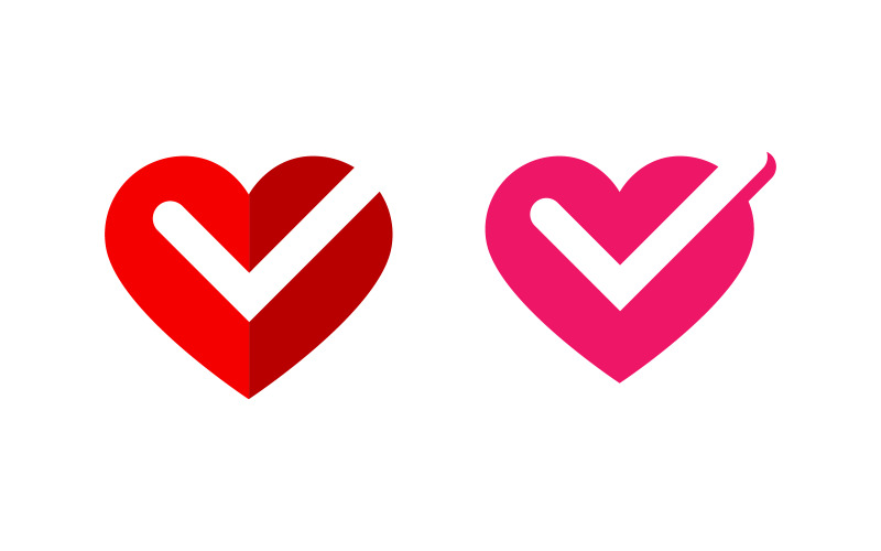 Modèle de conception d'illustration de logo vectoriel Beauty Love v.15