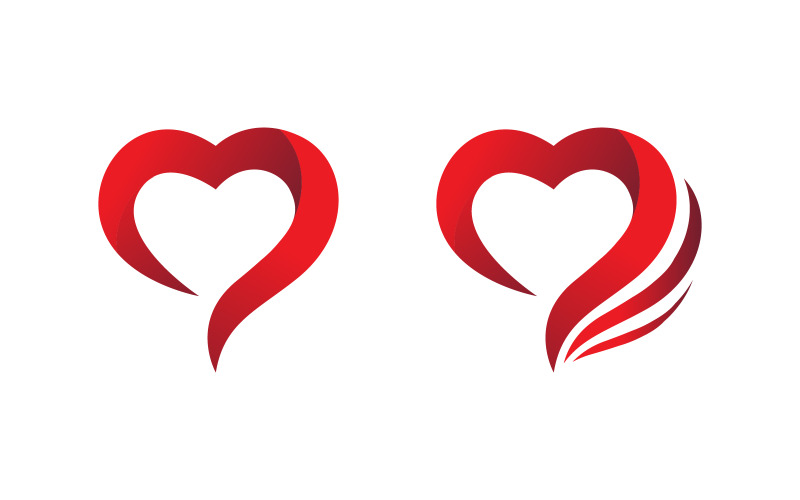 Projekt ilustracji Beauty Love Vector Logo Szablon v.10