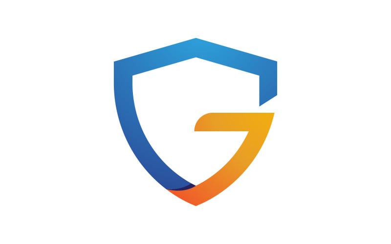 Шаблон дизайна векторной иллюстрации логотипа Shield security v.10