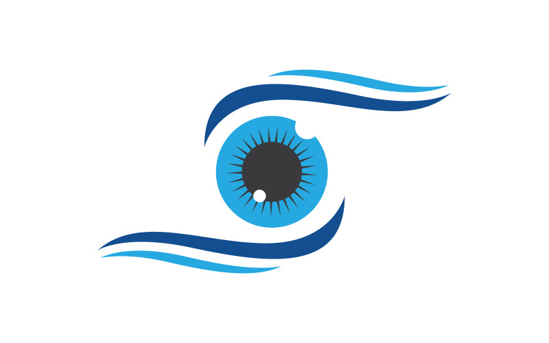Identità del marchio Salute aziendale Cura degli occhi Logo vettoriale design v.45