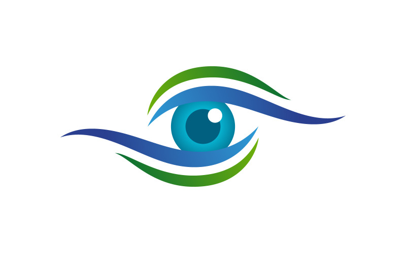 Identità del marchio Salute aziendale Cura degli occhi Logo vettoriale design v.68