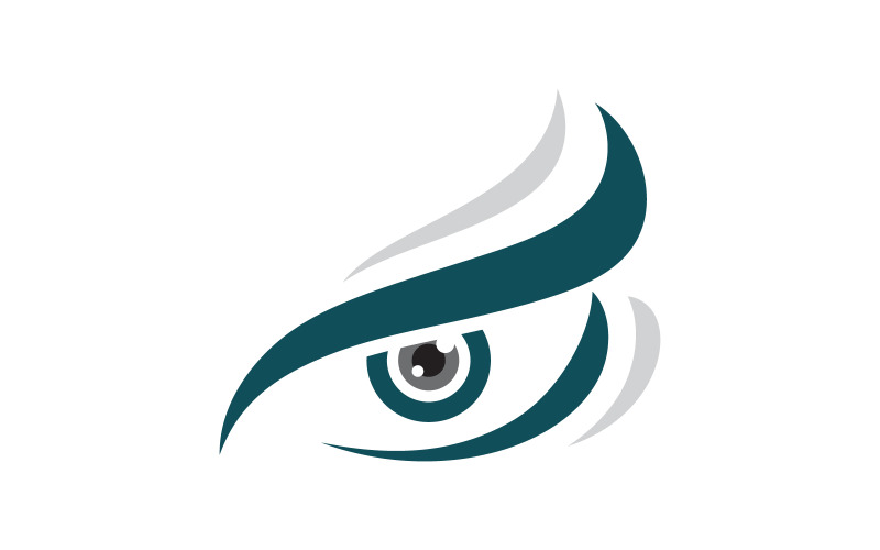 Identità del marchio Salute aziendale Cura degli occhi Logo vettoriale design v.78