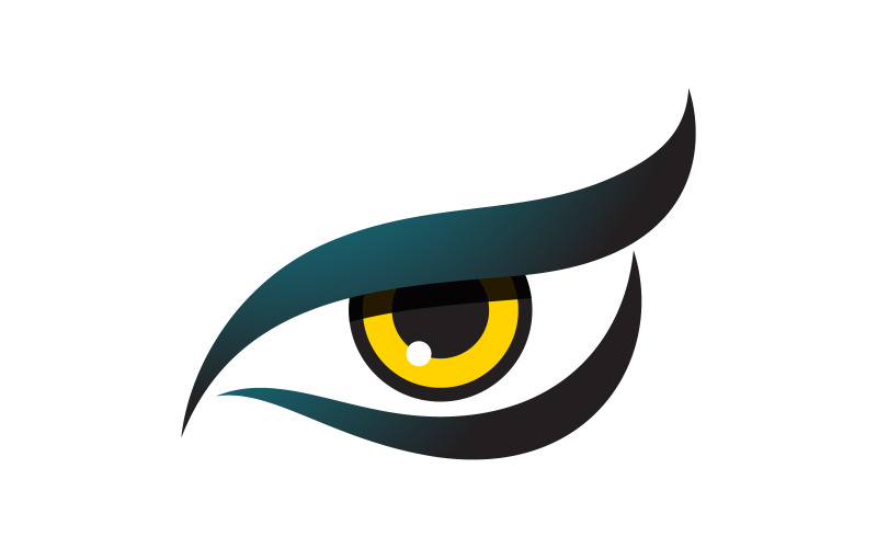 Identità del marchio Salute aziendale Cura degli occhi Logo vettoriale design v.80