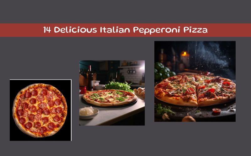 Délicieuse pizza italienne au pepperoni