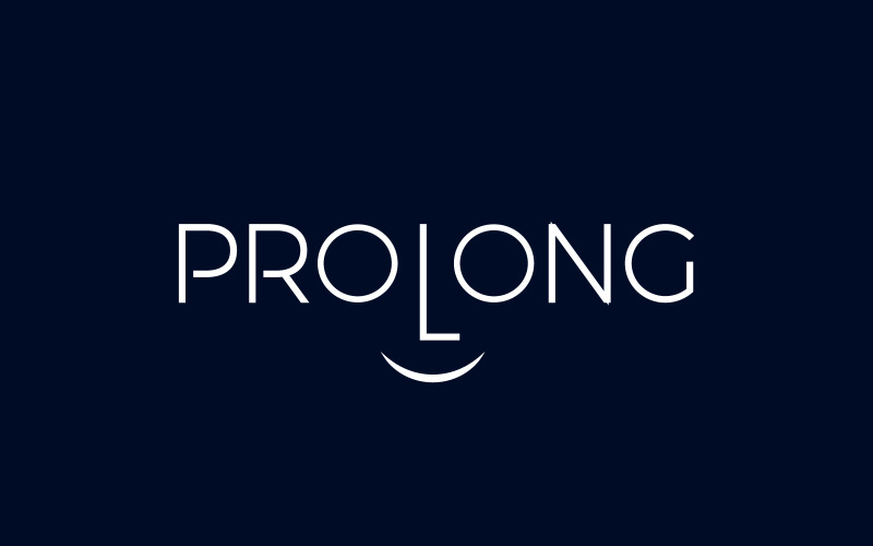 Logo Prolong Logo créatif de visage humain Logo de santé et de médecine Logo de santé mentale Logo de bien-être