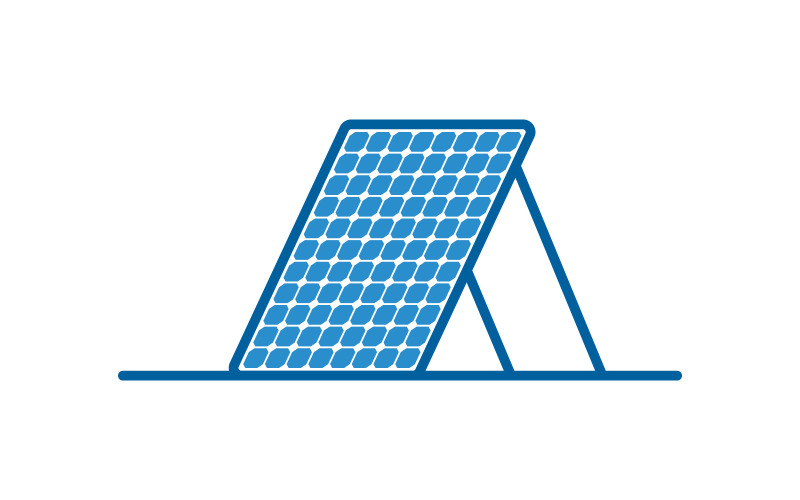 Modello di illustrazione dell'icona del logo di Sun Solar Energy v.2