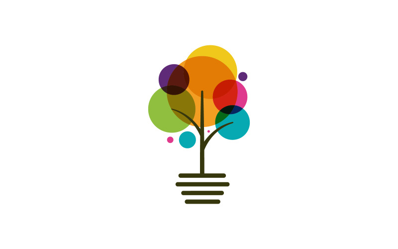 Boomblad ecologie natuur concept Logo Template v.14