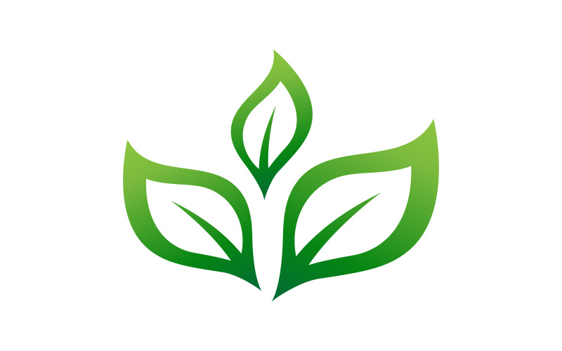 Boomblad ecologie natuur concept Logo Template v.21