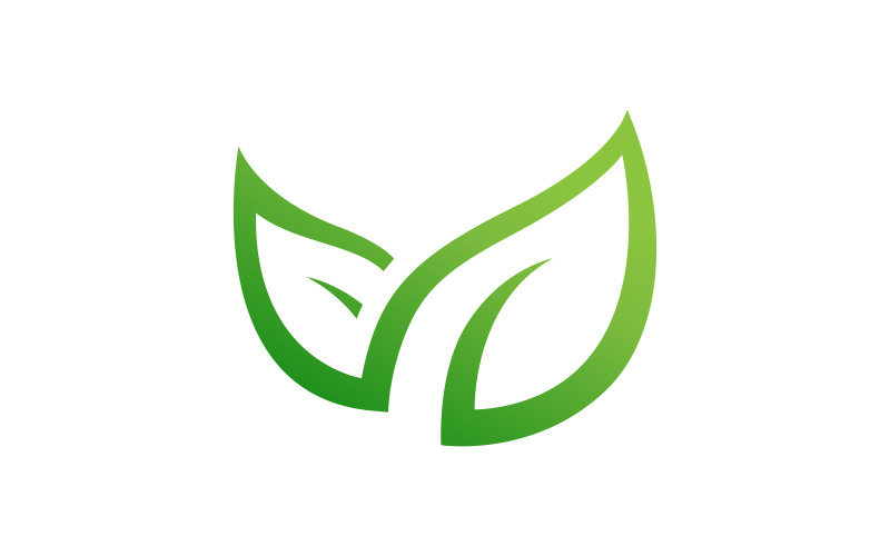 Дерево лист екологія природа концепція логотип шаблон v.7