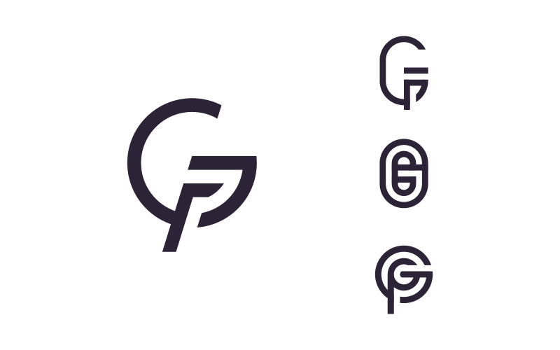 Initia G logo vector sjabloon, creatief logo symbool ontwerp 14