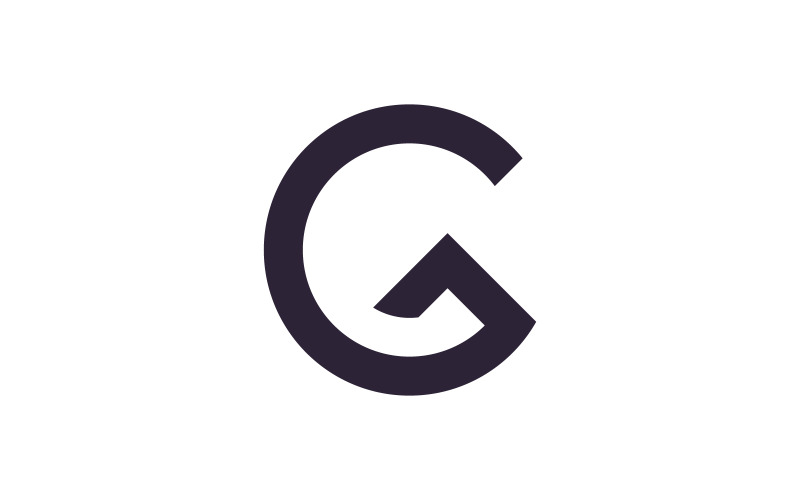 Szablon wektora logo Initia G, kreatywny projekt symbolu logo 9