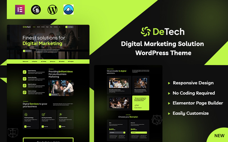 Detech - Dijital Pazarlama WordPress Teması