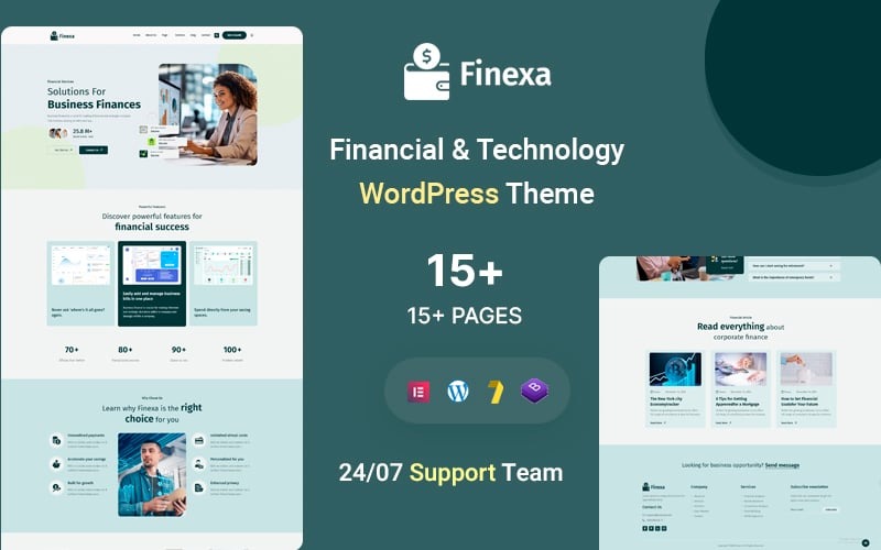 Finexa – 商业金融和技术 WordPress 主题