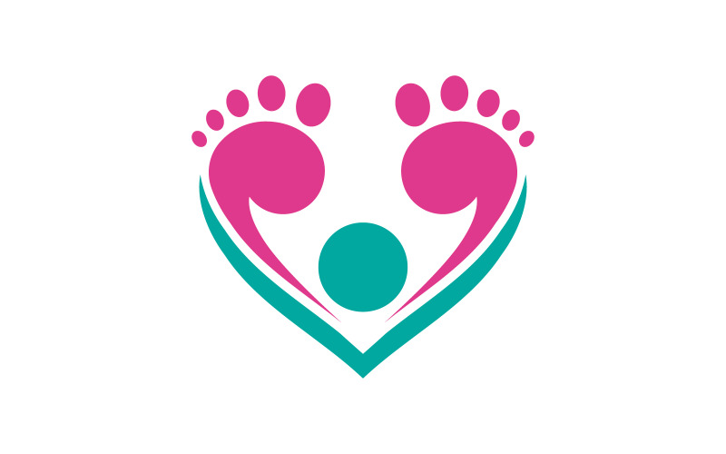 Healthy Foot Care Logo Template Vector Icon Illustration Design V.4