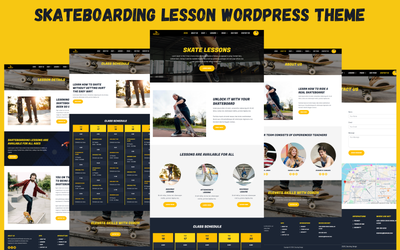 Lekce skateboardingu Woocommerce téma WordPress