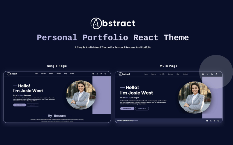 ShowOff : Modèle de portfolio réactif React