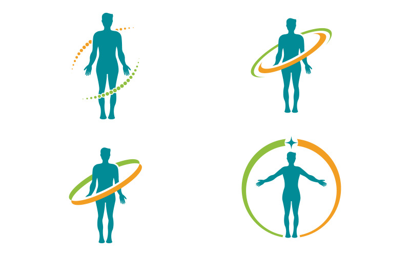 Chiropractie Gezond Vector pictogram Logo ontwerp Sjabloon v.29