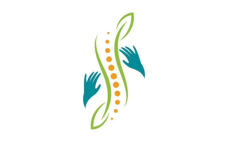Chiropractie Gezond Vector pictogram Logo ontwerp Sjabloon v.32