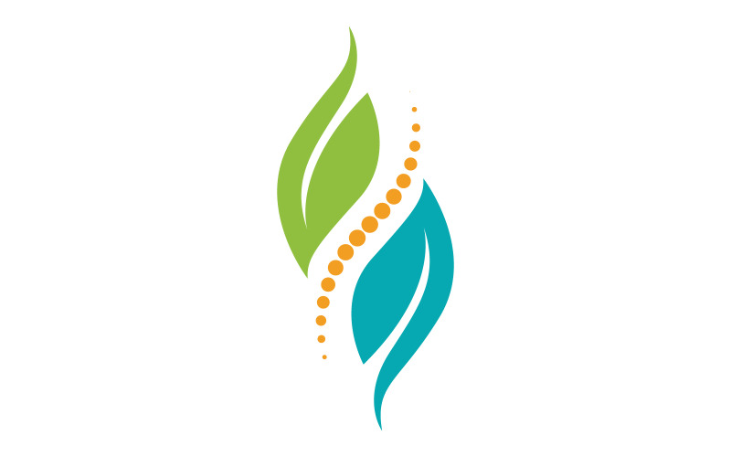 Chiropratica Healthy Vector icona Logo design Template v.7