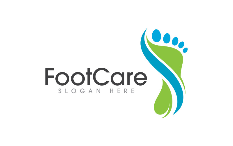 Healthy Foot Care Logo Template Vector Icon Illustration Design V.13