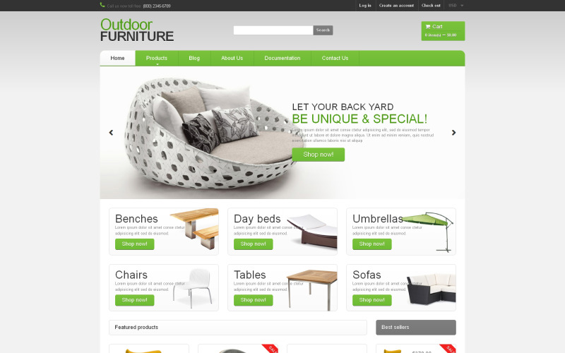 Thème Shopify adaptatif pour les meubles