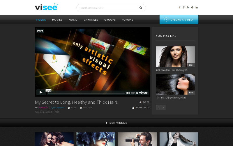 Video Lab Responsive Web Sitesi Şablonu