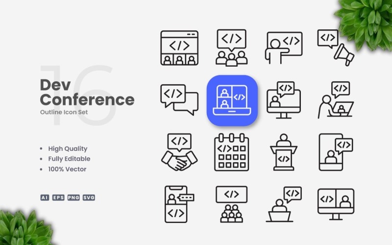 16 Dev Conference Outline-pictogramset
