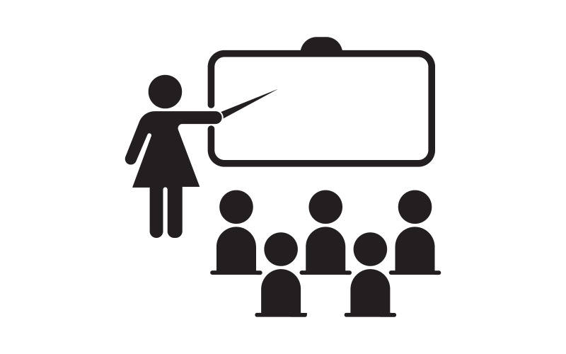 Opleiding business coach Vector icoon ontwerp illustratie v.4