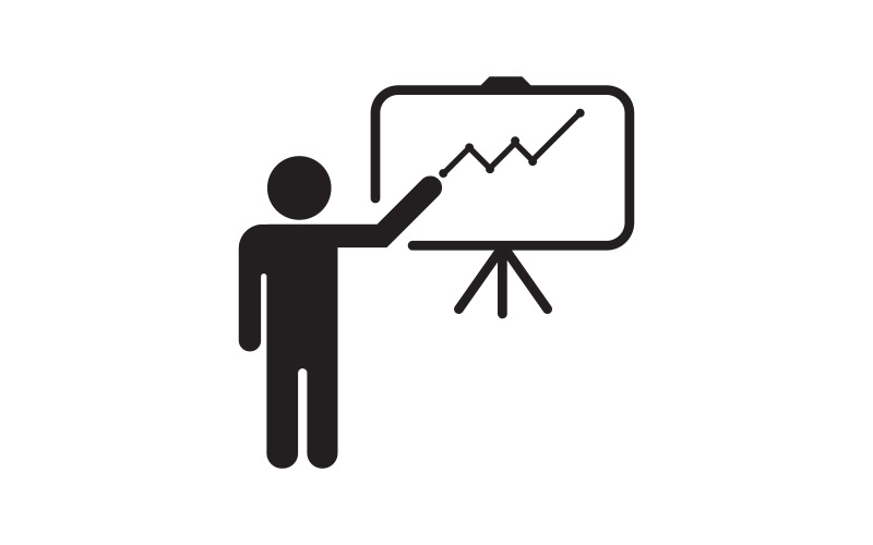 Opleiding business coach Vector icoon ontwerp illustratie v.5