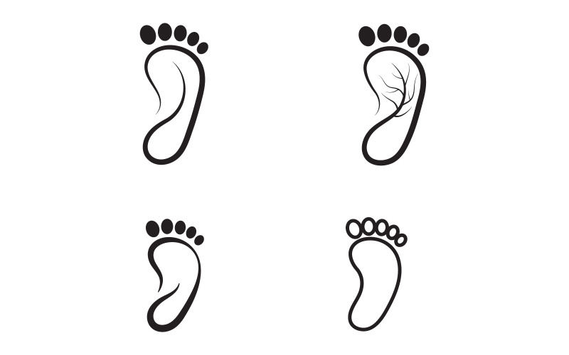 Healthy Foot Care Logo Template Vector Icon Illustration Design V.37