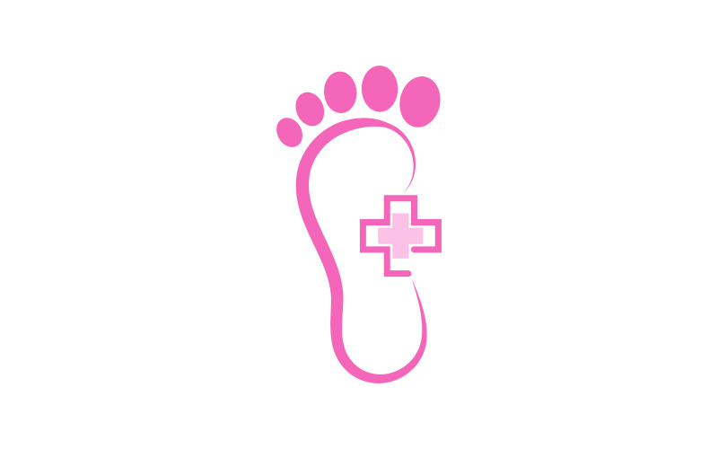 Healthy Foot Care Logo Template Vector Icon Illustration Design V.39