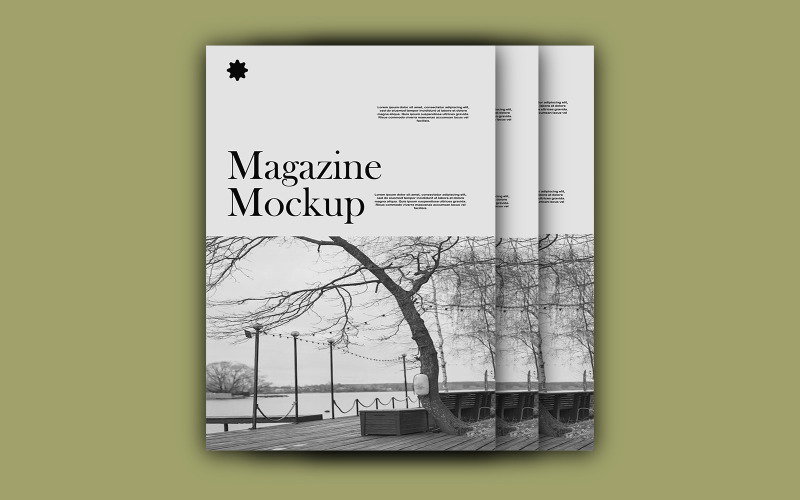Maquette de magazine pour modèle
