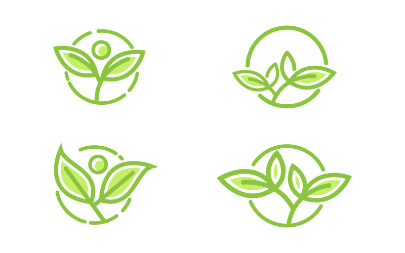 Boomblad ecologie natuur concept element ontwerp sjabloon v.3