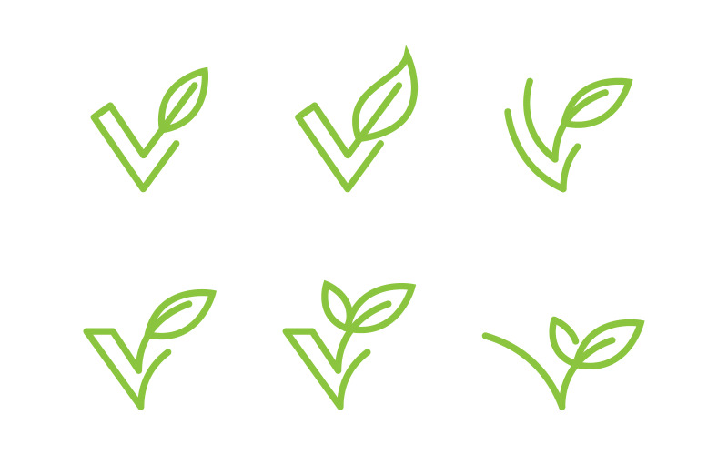 Modello di progettazione dell'elemento concettuale della natura dell'ecologia delle foglie degli alberi v.5