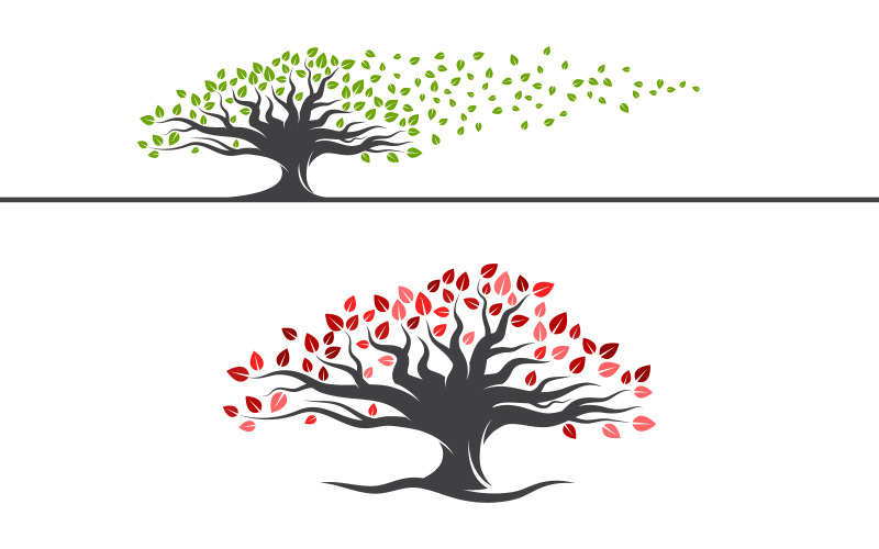 Tree Leaf гілки ілюстрація дизайн v.6