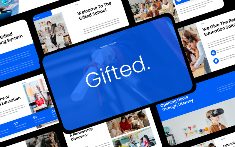 Gifted Education Presentation Slides - TemplateMonster