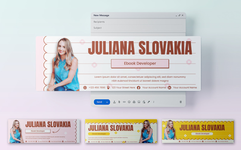 Modern Playful Email Header 734 #491344 - TemplateMonster