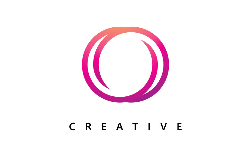 Modello vettoriale del logo della lettera O, design creativo del logo iniziale della lettera O 11