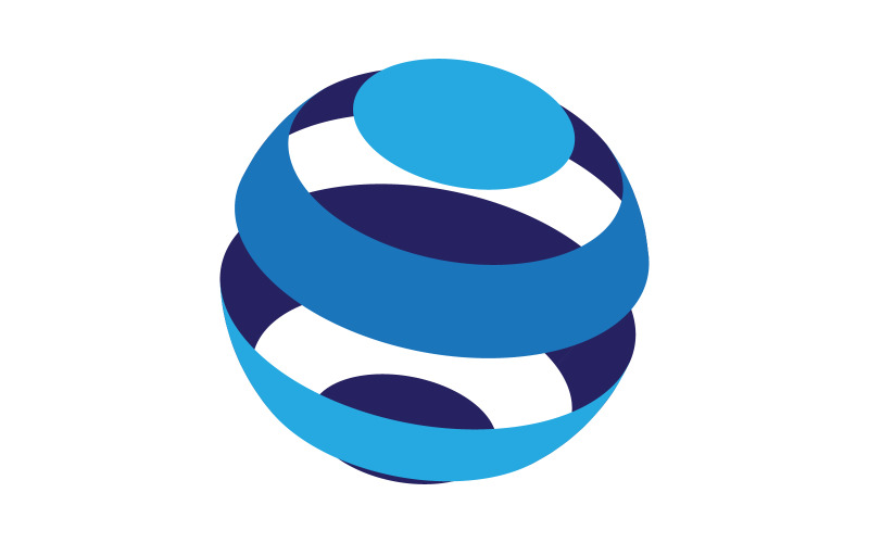 Moderne Wire World Logo Template vectorillustratie v.4