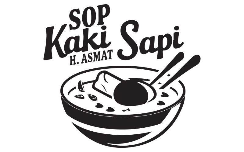 Un logo pour une illustration de restaurant