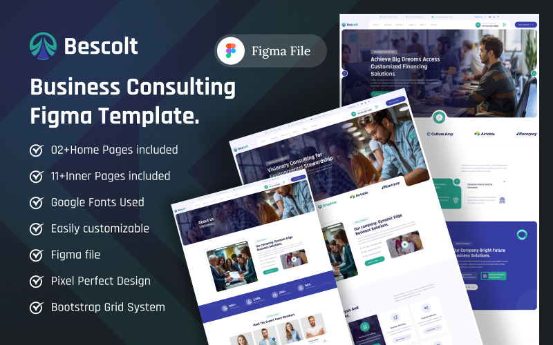 Bescolt - Consultoria Empresarial Figma Template