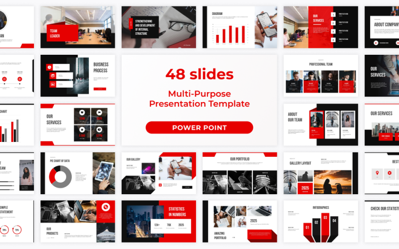 Modelo de apresentação de PowerPoint multiuso