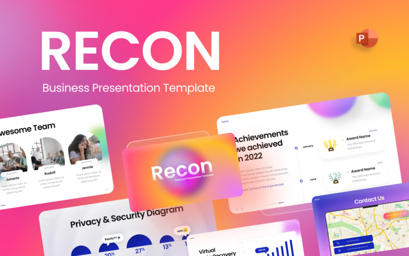 Шаблон PowerPoint для бизнес-разведки