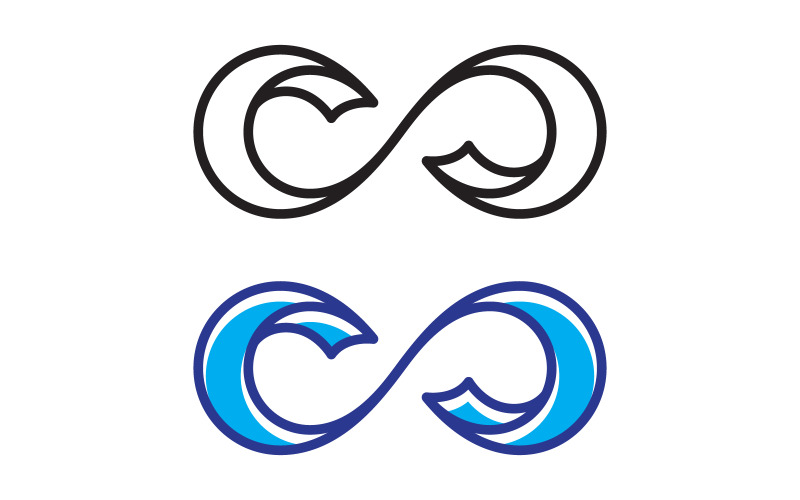 Иллюстрация векторной иконки Infinity Loop motion, версия 12