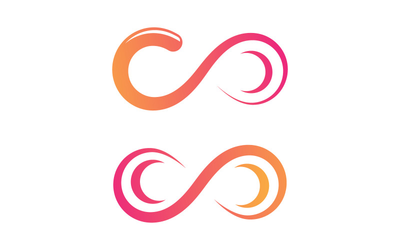 Illustrazione vettoriale dell'icona del design del movimento Infinity Loop v.11