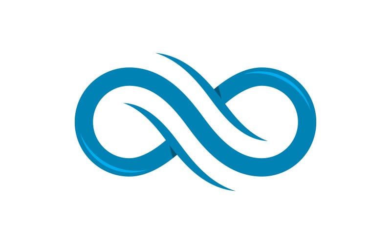 Ilustração do ícone do vetor de design de movimento de loop infinito v.1