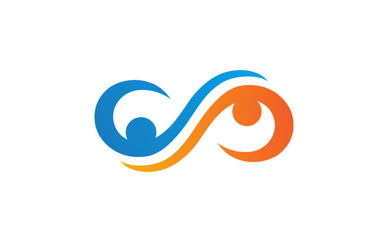 Infinity Loop motion Design Vektor ikon illustration v.2