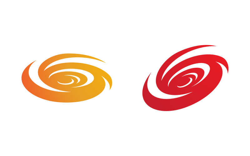 Simbolo del vortice del vento Tornado illustrazione vettoriale del logo v.17